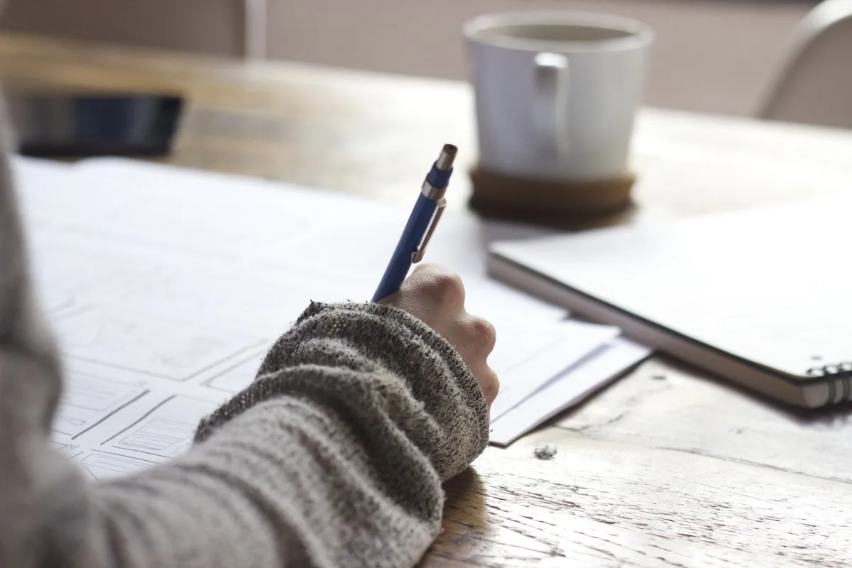 Open textbook and notes for focused exam preparation